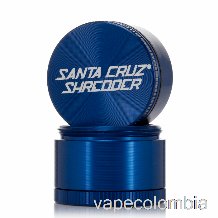 Kit De Vape Completo Triturador Santa Cruz Molinillo Pequeño De 4 Piezas De 1,6 Pulgadas Azul (40 Mm)